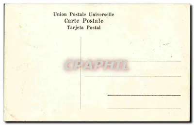 Casablanca — Mesquita destruída por uma bomba — Union Postale Universelle — Verso