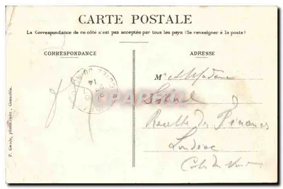 Wielki Logis — Trasa Grande Chartreuse — Dauphiné — wydawca P. Gaude, nr 188 — Rewers