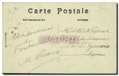 Fontainebleau — A Floresta — A Lagoa de Francbard — editor Lévy Fils & Cie, n°130 — Verso