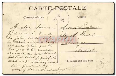 Prés-St-Gervais — A Villa — E. M. — n° 1797 — Verso