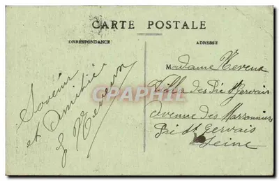 Vierzon — Torre da Prisão — Lillimière Polkares, n° 10 — Verso