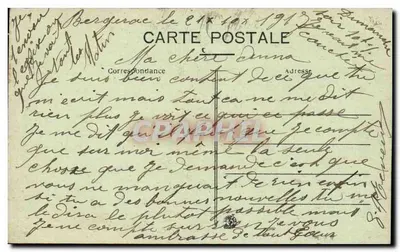 Bergerac — O Faubourg, a Igreja da Madeleine — Coll. A. Astruc, fot.-edit. Bergerac — Verso