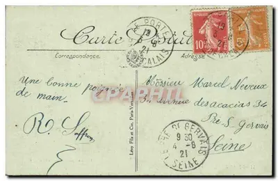 Le Portel — Vista tirada da Falaise — Edição especial Sergent-Deligny — Verso