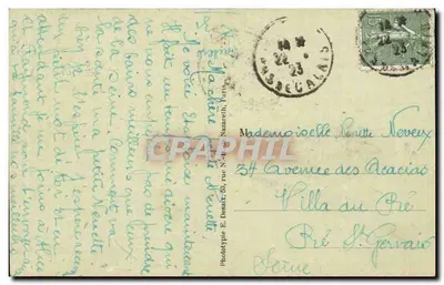Parigi-Plage - La Digue — Edit. Enquemembergue — Verso