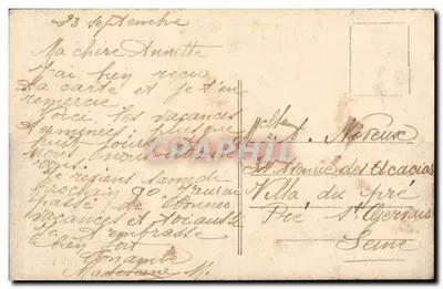 Vézelay — Widok ogólny — Wydawca: Bousquet, n°44 — Rewers