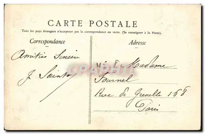 Gérardmer — La Fuente de las Perlas de Vologne — Clichés y Edición A. Largeron — Reverso