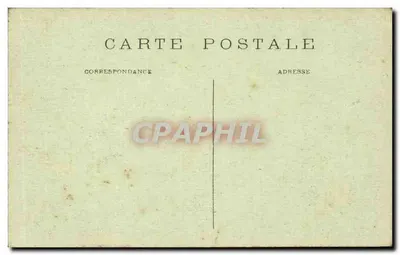 Roseraie de BAGATELLE — widok ogrodu z statuą — C.M. n°1328 — Rewers