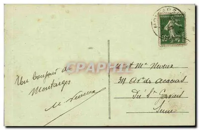 Montargis — Widok na Kanał — Challefoux — Rewers
