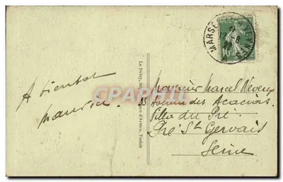 Laragne — Vale da Méouge — As Cataratas — Edição Ferrier, n°30 — Verso