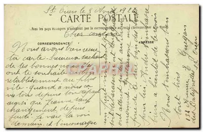 St-Ouen (Seine) — Coin da Passagem Eugénie e Rua Émile-Zola — E.B. Editor — Verso