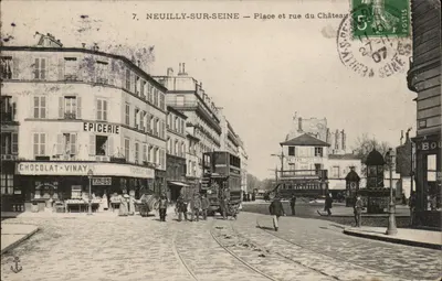 Neuilly-sur-Seine — Praça e rua do Castelo — Editor não identificado, n°7