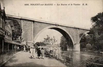 NOGENT-sur-MARNE — A Marne e o Viaduto — E.M. n°4808