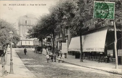 NOISY-LE-SEC — Rue de la Gare — Café de la Marne-Buvette