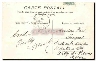Pantin — Praça da Prefeitura — G. Franeq, editor, Pantin — Verso
