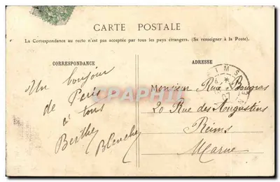 Pantin — A estrada de Aubervilliers — G.I. — Verso