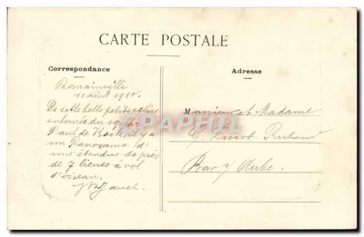 Romainville — Praça da Igreja — Coll. Laugère — Verso