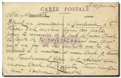Courbevoie - Avenida Gambetta - A Caserna d'Infante — Verso