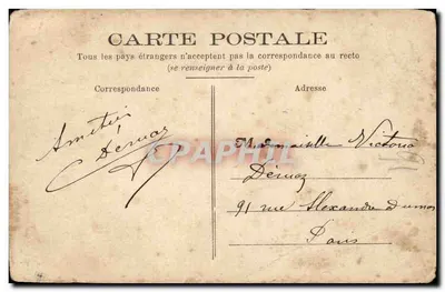 Créteil — Auberge do « Porco Leiteiro » — D.W.D — Verso