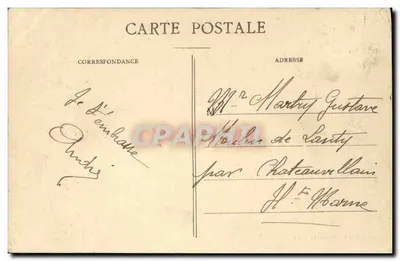 GARGAN - Le Marché — scène de marché avec chevaux et enfants, éditeur Collection Moquet-Portelance, Le Rainey — Verso