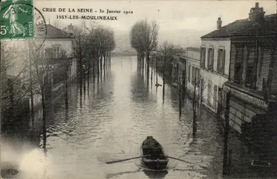 Cheia do rio Sena - 30 de Janeiro de 1910 — Issy-les-Moulineaux