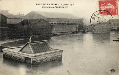 Cheia do rio Sena - 30 de Janeiro de 1910 — Issy-les-Moulineaux