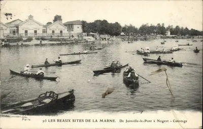 Os belos locais da Marne — De Joinville-le-Pont a Nogent — Canoagem — P. F. Paris n°93