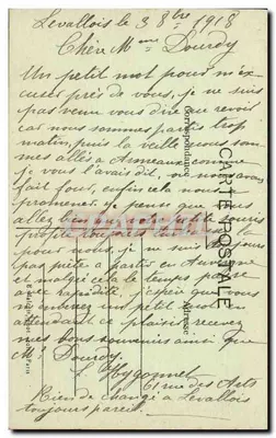 Levallois-Perret — A Rue Gravé — em direção à Rue des Arts — E.M. — n° 873 — Verso