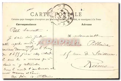 Levallois-Perret — Rue de Courcelles — wydawnictwo Lhuilier, Levallois — Rewers