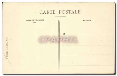 Maisons Alfort Bilhete postal antigo Inundação do Rio Sena Janeiro de 1910 Marinha de Guerra e ponteiros chegam a Maisons Alfort para transportar — Verso