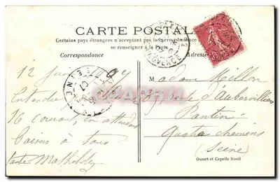 Nanterre — A Igreja e o Presbitério — Editor: Ossart e Capelle Rueil, n°9 — Verso