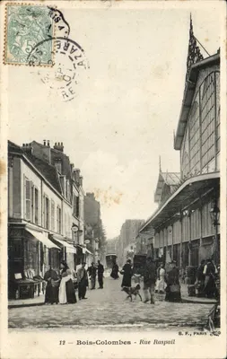 Bois-Colombes - Rue Raspail — mercado coberto — B. F., PARIS