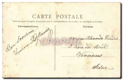 Bois-Colombes - Rue Raspail — mercado coberto — B. F., PARIS — Verso