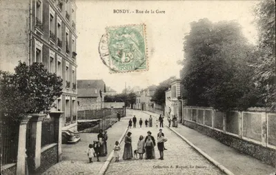 Bondy — Rue de la Gare — Coleção A. Moquet, Le Raincy