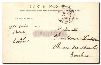 Bondy — Rue de la Gare — Coleção A. Moquet, Le Raincy — Verso