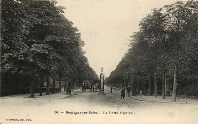 Boulogne-sur-Seine — A Porta d'Auteuil — P. Marmuse, editor, Paris, n°50