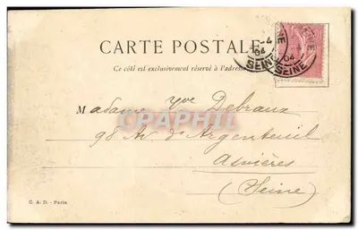 Neuilly - Justiça de Paz — editor G.A.D. n°13 — Verso