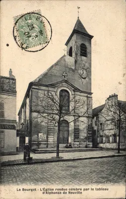 Le Bourget - A Igreja tornada famosa pela pintura de Alphonse de Neuville