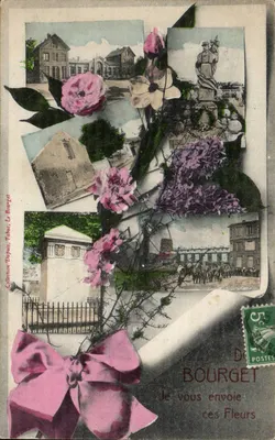 Flores — colagem de cenas locais — Coleção Dupuis, Tabar, Le Bourget