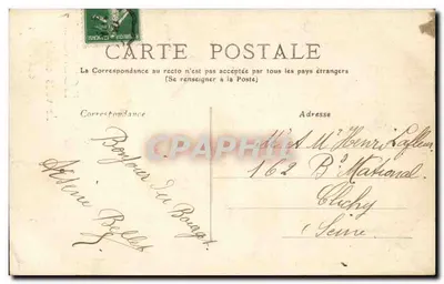 Flores — colagem de cenas locais — Coleção Dupuis, Tabar, Le Bourget — Verso