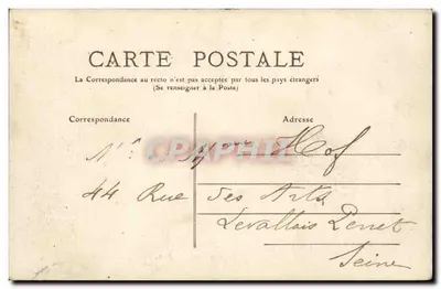 Banks of the Marne - Champigny — Location near the Mill, the Nœuds — unidentified publisher, no. 720 — Back