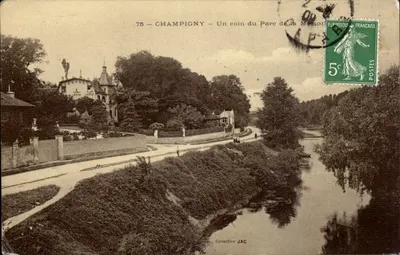 Champigny-sur-Marne — Um canto do Parque da Maison — Collection JAC