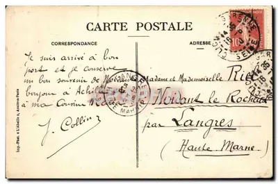 Clichy — Bulwar Narodowy i Rue de l'Union — L'Abellie, Asnières — Rewers