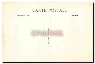 Côte d'Emeraude — Rochos esculturados - O Coronel de Villebois-Mareuil — A. Fournier, n°9 — Verso