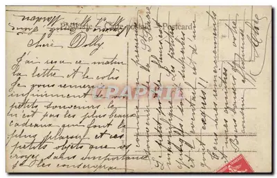 Para na rowerze — widok górski — wydawca nieznany — Rewers