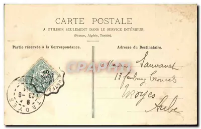 Vaucouleurs - Ponte da Meuse — editor PRACE, n° 1024 — Verso