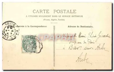 Vaucouleurs - Estrada de Chalaines — editor não identificado, número de série não visível — Verso