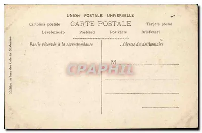 Belfort — La Tour de la Miotte Actuelle — Édition des Galeries Modernes — Verso