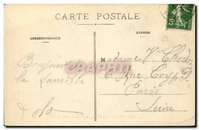 Belfort — De Leeuw, werk van Bartholdi — Speciale editie van de Galeries Modernes — Achterkant