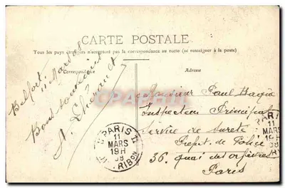 Belfort - O Leão — monumento escultórico — editor não identificado — Verso