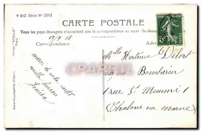 Kobieta otoczona kwiatami — d'Auxerre, LEGRAND PHOTO — seria 3061 — Rewers